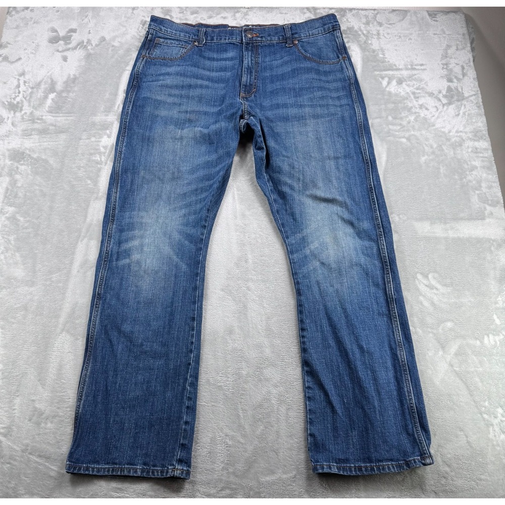 Wrangler Retro Relaxed Boot Jeans Men's 38x34 (38x32) Blue Western Denim